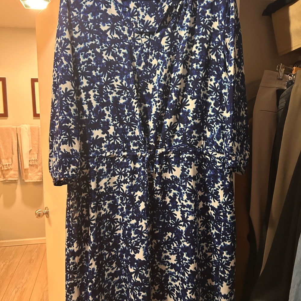 NYDJ Blue and white dress